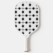 Zwarte stippen, stippen, Stippen, gestippeld Pickleball Paddle (Achterkant)