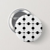 Zwarte stippen, stippen, Stippen, gestippeld Ronde Button 5,7 Cm (Voorkant /achterkant)