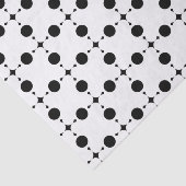 Zwarte stippen, stippen, Stippen, gestippeld Tissuepapier (Detail)