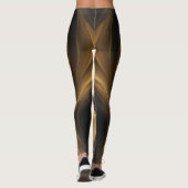 zwarte stof leggings (Achterkant)