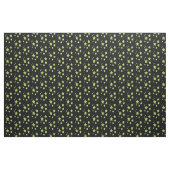 Zwarte stof met groene sterren (Yard (91,4 cm))