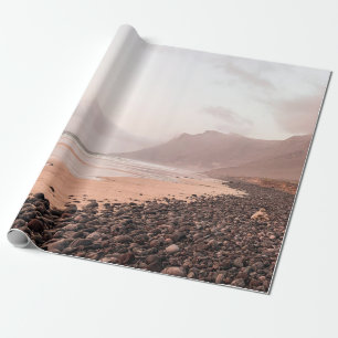 ZWARTE STONEN OP DE SEASHORE CADEAUPAPIER