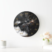 Zwarte-stoomlocomotief Grote Klok (Huis)