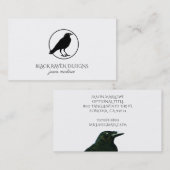 Zwarte straal in cirkelvormig Visitekaartje (Voorkant / Achterkant)