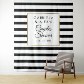 Zwarte Streep Bruidsparen Fotobehang Wandkleed (In situ)