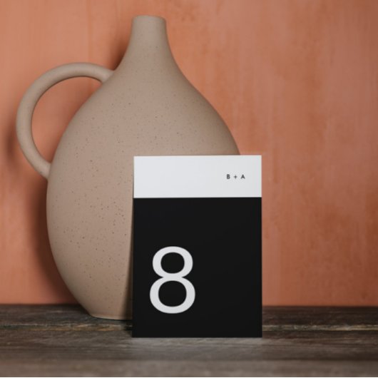 Zwarte streep Eenvoudige vlakke, moderne, elegante Kaart