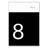 Zwarte streep Eenvoudige vlakke, moderne, elegante Kaart (Voorkant)