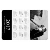 Zwarte streep | Elegante fotokalender 2017 Magneet (Horizontaal)