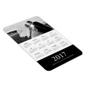 Zwarte streep | Elegante fotokalender 2017 Magneet (Rechterzijde)