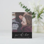 zwarte streep slaat de datumfoto op briefkaart (Staand voorkant)