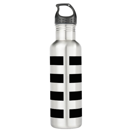 Zwarte streep waterfles  (Achterkant)
