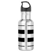 Zwarte streep waterfles (Achterkant)