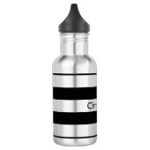 Zwarte streep waterfles (Links)
