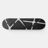 Zwarte strepen 3D Persoonlijk Skateboard (Horizontaal)