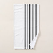 Zwarte strepen bad handdoek (Handdoek)