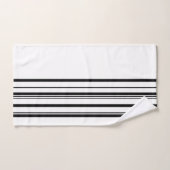 Zwarte strepen bad handdoek (Handdoek)