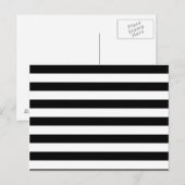 Zwarte Strepen Briefkaart (Voorkant / Achterkant)
