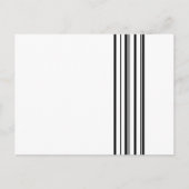 Zwarte strepen briefkaart (Voorkant)