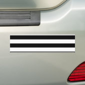 Zwarte Strepen Bumpersticker (Op auto)