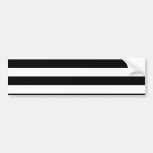 Zwarte Strepen Bumpersticker