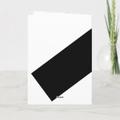 Zwarte strepen en tropische bloemen- Afstuderen Feestdagen Kaart (Achterkant)