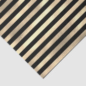 Zwarte strepen getextureerde iriserende gouden ach tissuepapier (Detail)