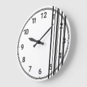 Zwarte strepen grote klok (Hoek)