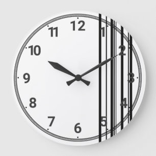 Zwarte strepen grote klok