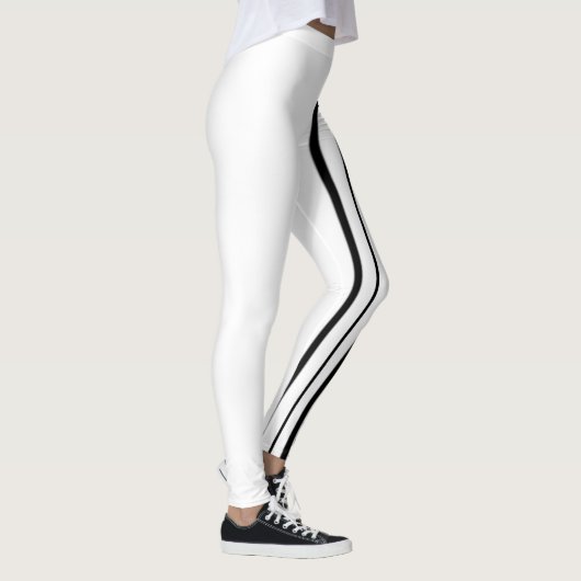 Zwarte strepen leggings (Rechts)