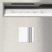 Zwarte strepen magneet (Insitu (Vaatwasser))