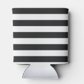 Zwarte strepen op elke kleur met aangepaste naam blikjeskoeler (Achterkant)