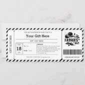 Zwarte Strepen Vaderdag Cadeaubon (Voorkant)