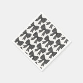 Zwarte Strik Baby of Bruiloft, Verjaardagsfeest Servet (Hoek)