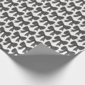 Zwarte Strik Baby of Bruiloft, Verjaardagsfeestje Cadeaupapier (Hoek)