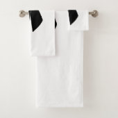 Zwarte strik bad handdoek (Insitu)