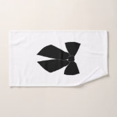 Zwarte strik bad handdoek (Handdoek)
