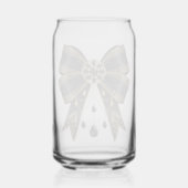 zwarte strik bal blikvorm glas (Achterkant)