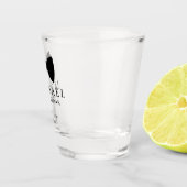 Zwarte strik das bruidsjonker persoonlijk huwelijk shot glas (Rechts)