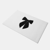 Zwarte strik deurmat (Schuin)