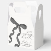 Zwarte strik het sluiten van de knoop bruids douch bedankdoosjes (Open)