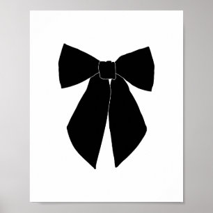 Zwarte strik poster