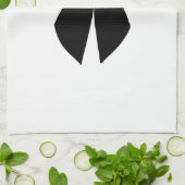 Zwarte strik theedoek (Gevouwen)