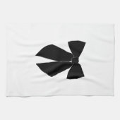 Zwarte strik theedoek (Horizontaal)