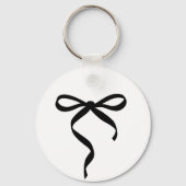 Zwarte strik zij maakt de knoop Bruidsfeest Sleutelhanger (Achterkant)