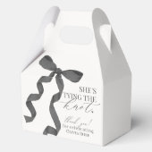 Zwarte strikdoos huwelijksfeest cadeau bedankdoosjes (Achterkant)