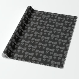 Zwarte Strikken Cadeaupapier