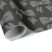 Zwarte Strikken Cadeaupapier (Rol Hoek)