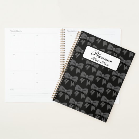 Zwarte strikken planner (Display)