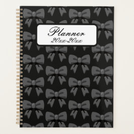 Zwarte strikken planner