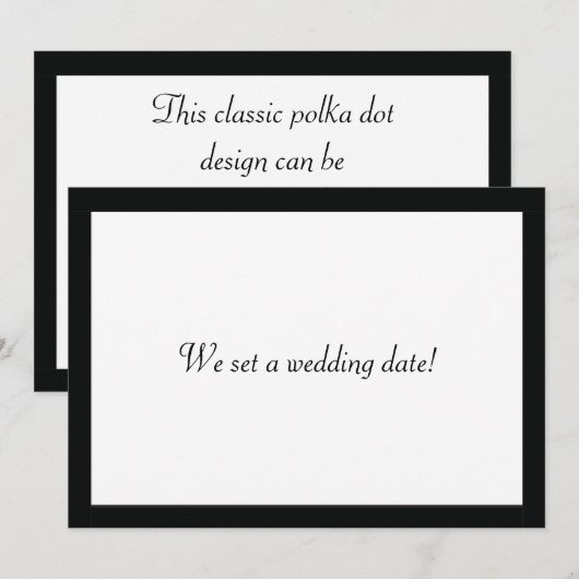 Zwarte Stripe Border (Voorkant / Achterkant)